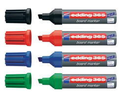 Edding 365 4'lü Doldurulabilir Silinebilir Renkli Tahta Kalemi