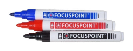 Focuspoint 12'li Doldurulabilir Silinebilir Renkli Tahta Kalemi