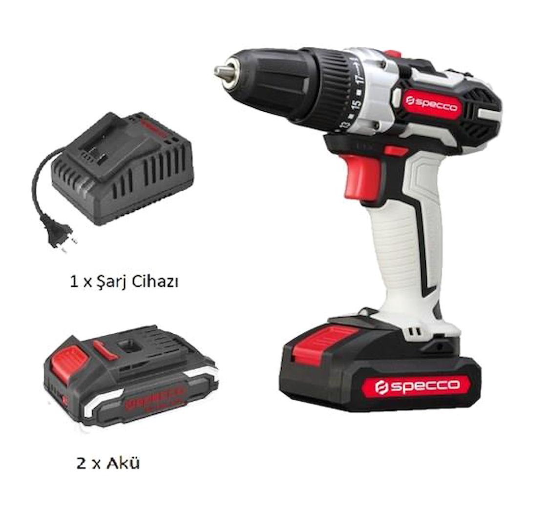 Specco SP14V-4021 1000 W Darbeli Akülü Şarjlı Matkap