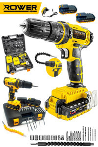 Rowermax 99880VFX Darbeli Akülü Şarjlı Matkap