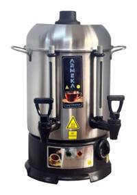 Armeka Elegance 1500 W 8 lt Çelik Elektrikli Semaver Gri