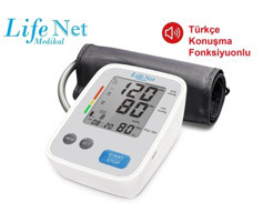 Life Net WBP114 180 Ölçüm Hafıza 2 Kullanıcı Konuşan Koldan Tam Otomatik Tansiyon Aleti