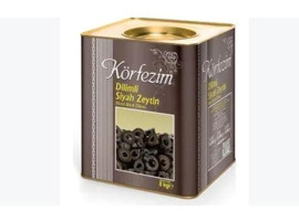 Körfezim Dilim Az Tuzlu Çizik Siyah Zeytin Teneke 8 kg