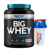 Bigjoy Çileklili Whey Protein Protein Tozu 990 gr