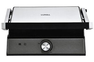 Luxell LXTM-02 4 Dilim Döküm Çıkartılabilir Plaka Çift Taraflı Gri Izgaralı Tost Makinesi