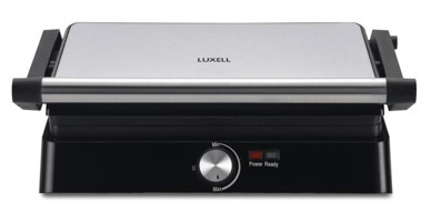 Luxell LXTM 01 4 Dilim Döküm Çıkartılabilir Plaka Çift Taraflı Gri Izgaralı Tost Makinesi