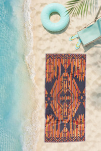 Cottontherapy Aztek Pamuklu Plaj Havlusu Çok Renkli