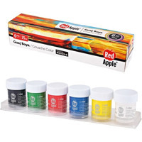 Red Apple Rg 103-6 Çok Renkli 6x150 ml Guaj Boya Seti