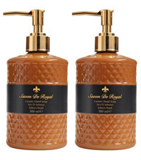 Savon De Royal Luxury Vegan Sıvı Sabun Eden's Pearl 500 ml 2 Adet, Yasemin, Amber, Zencefil