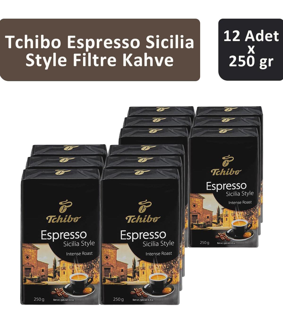 Tchibo Arabica Robusta Öğütülmüş Filtre Kahve 12x250 gr