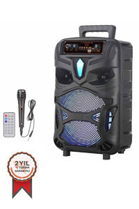 Torima NDR-P55 20 W Radyolu Işıklı Taşınabilir Siyah Bluetooth Hoparlör