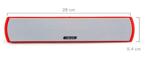 Mikado MDX-30BT Taşınabilir Kırmızı Bluetooth Hoparlör