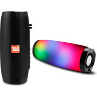 Lebeigo TG157 10 W Radyolu Işıklı Taşınabilir Siyah Bluetooth Hoparlör