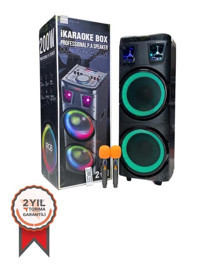Torima 1708 200 W Işıklı Taşınabilir Siyah Bluetooth Hoparlör