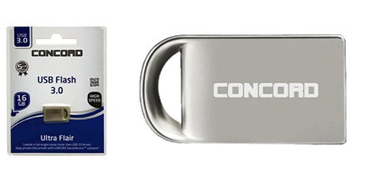 Concord C3 U USB 3.0 USB Type A 16 GB Flash Belek Gümüş