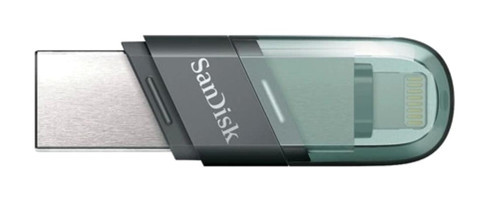 Sandisk IxPand Mini Mini Çift Taraflı USB 3.1 Lighthing USB Type A 64 GB Flash Belek Gri