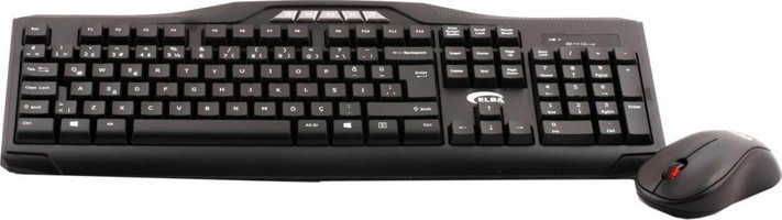 Elba Kw 832 Q Sessiz Siyah Kablosuz Klavye Mouse Seti