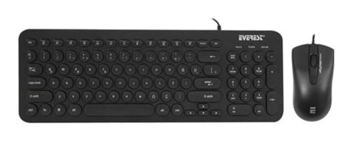 Everest KM 01K Sessiz Siyah Kablolu Klavye Mouse Seti