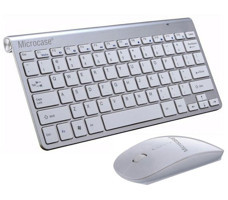 Microcase AL2770 Sessiz Ergonomik Gümüş Kablosuz Klavye Mouse Seti