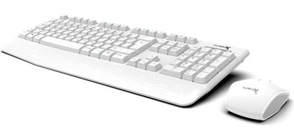 Turbox Workeys Sessiz Beyaz Kablosuz Klavye Mouse Seti