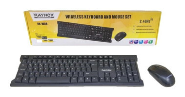 Raynox RX W08 Sessiz Siyah Kablosuz Klavye Mouse Seti