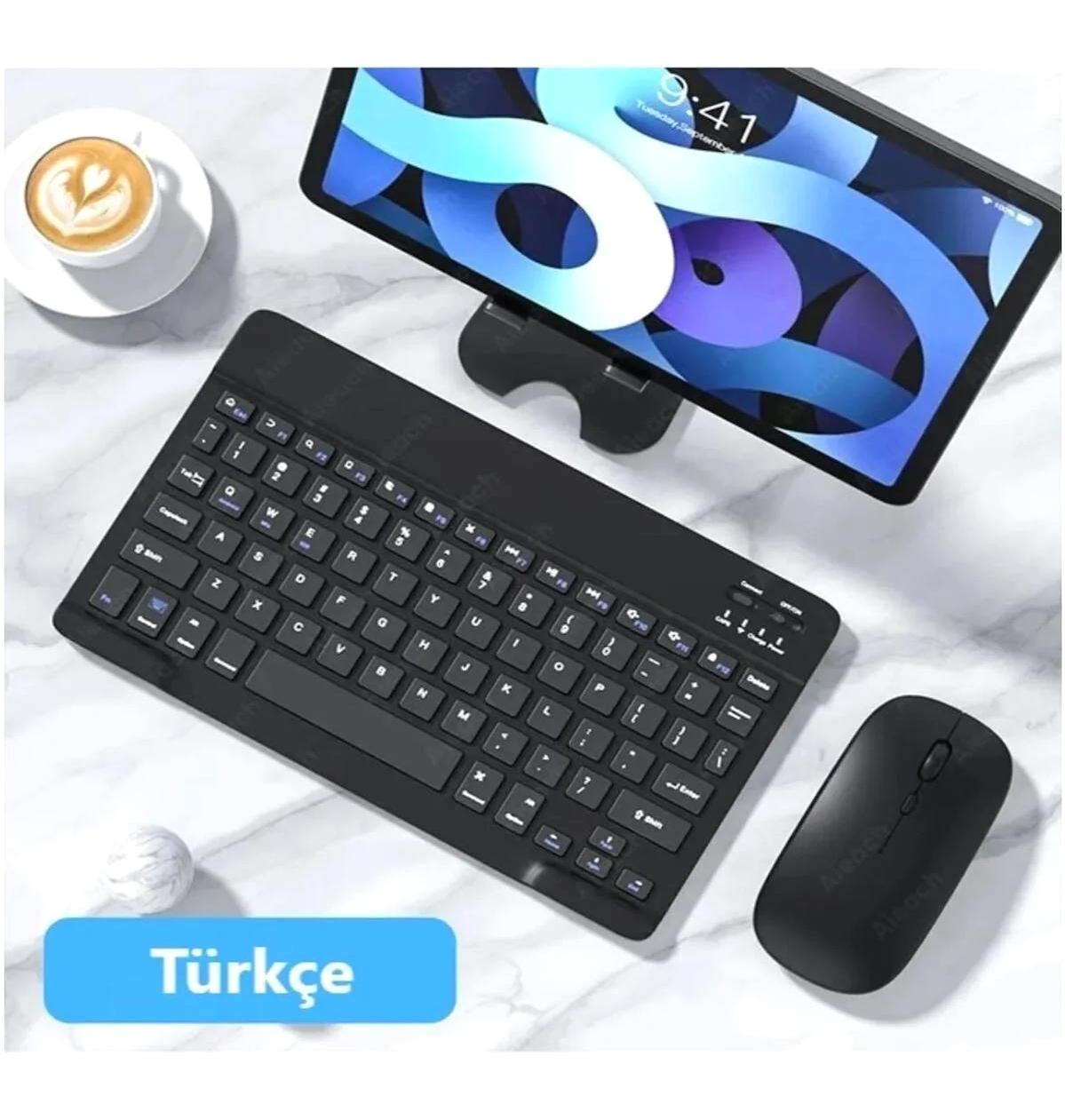 Hometech Alfa 10BT Sessiz Siyah Kablosuz Klavye Mouse Seti