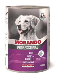 Morando Professional Kuzu Etli Parça Etli Yetişkin Köpek Maması 12 x 400 gr 12'li
