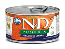 N&D Balkabaklı-Kuzu Etli-Yaban Mersinli Yetişkin Köpek Maması 140 gr Tekli