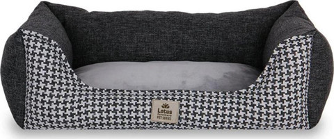 Lotus Furniture Pet Series Vanda Yıkanabilir Küçük Irk Ev İçi Köpek Yatağı Siyah