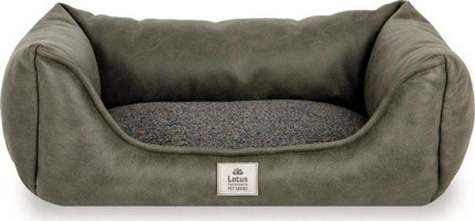 Lotus Furniture Pet Series Aster Yıkanabilir Küçük Irk Ev İçi Köpek Yatağı Haki