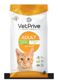 Vet Prive Kuzu Etli Tahılsız Yetişkin Kedi Maması 1.5 kg