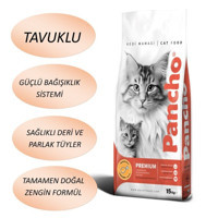 Pancho Tavuklu Düşük Tahıllı Yetişkin Kedi Maması 15 kg