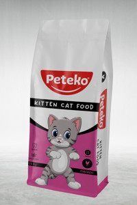 Peteko Tavuklu Tahıllı Yavru Kedi Maması 15 kg