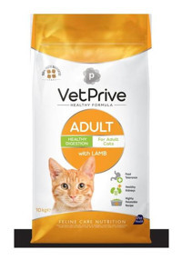 Vet Prive Kuzu Etli Tahıllı Yetişkin Kedi Maması 10 kg