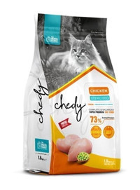 Chedy Tavuklu Kısırlaştırılmış Tahılsız Yetişkin Kedi Maması 1.5 kg