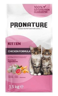 Pronature Kitten Tavuk-Pirinç Az Tahıllı Yavru Kedi Maması 10 kg