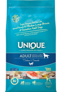 Unique Sensitive Somonlu Büyük-Orta Irk Yetişkin Köpek Maması 3 kg