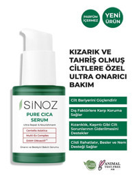 Sinoz Pure Cica Ultra Onarıcı ve Besleyici Bakım Canlandırıcı Jel Yüz Serumu 30 ml