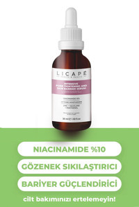 Licape Gözenek Sıkılaştırıcı ve Cilt Bariyeri Güçlendirici Canlandırıcı Jel Yüz Serumu 30 ml