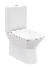 Creavit Nova Rim-Off 60 cm Seramik Kanalsız Arkadan Çıkışlı Ayaklı Klozet Beyaz