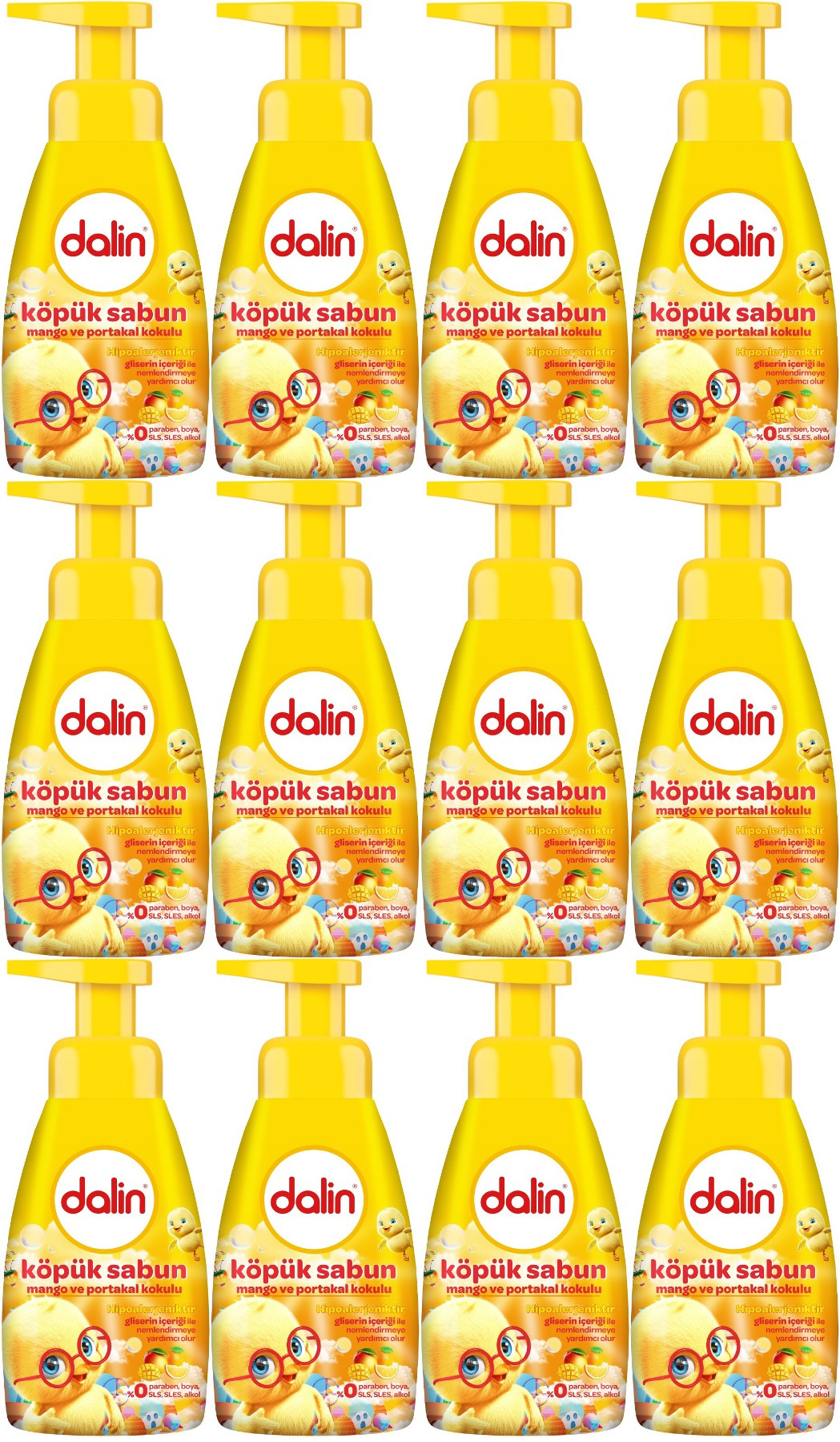 Dalin Köpük Bebek Sabunu 12x200 ml