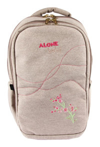 Alone 9301 Su Geçirmez Desenli Polyester Sırt Çantası Bej