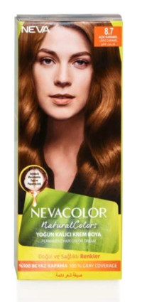 Nevacolor Premium 8.7 Açık Karamel Krem Saç Boyası 50 Ml