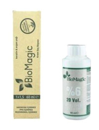 BioMagic Keratin & Argan Yağı 55.33 Açık Kahve Amonyaksız Krem Saç Boyası 60 Ml