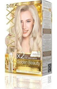 Maxx Deluxe Golden Series 0.1 Platin Sarı Krem Saç Boyası 60 Ml
