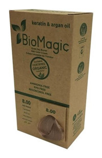 BioMagic Keratin & Argan Yağı 8.00 Kumral Krem Saç Boyası 60 Ml