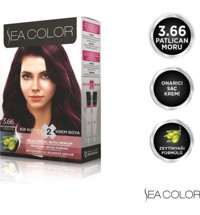 Sea Color Set 3.66 Patlıcan Moru Krem Saç Boyası 50 ml