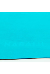Decathlon Nabaiji Çift Taraflı 80x130 cm Mikrofiber Plaj Havlusu Mavi Yeşil