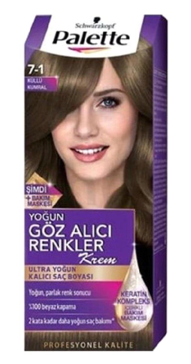 Schwarzkopf Palette 7.1 Küllü Kumral Krem Saç Boyası 50 ml