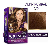 Wella Koleston Kit 6.3 Altın Kumral Krem Saç Boyası 50 Ml